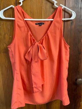 GAP Coral Tie-Front Sleeveless Camisole